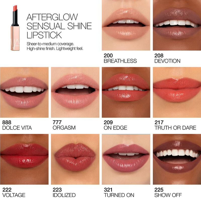 nars أحمر الشفاه afterglow اللامع الآسر