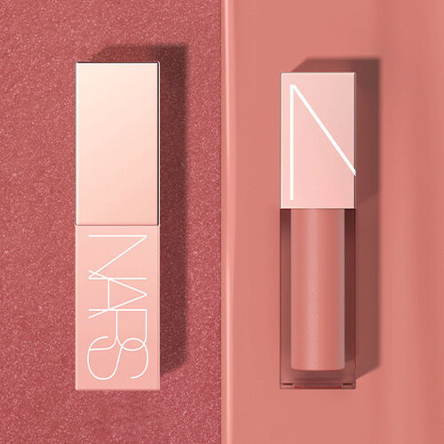 nars mini afterglow liquid blush lip shine duo dolce vita aragon