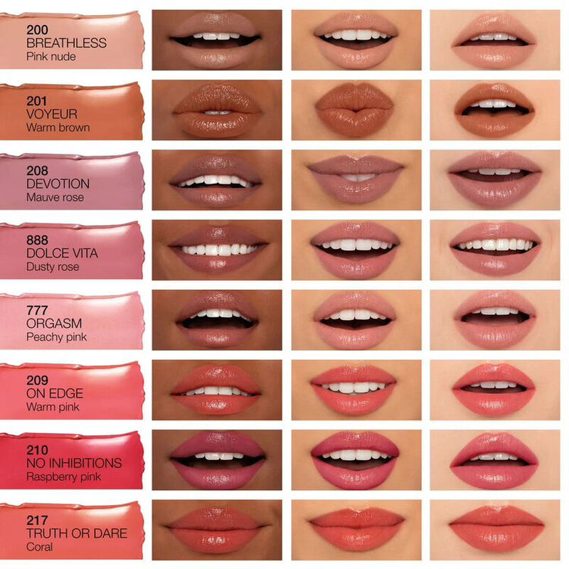 nars أحمر الشفاه afterglow اللامع الآسر