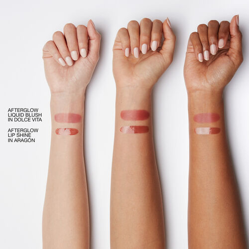 nars mini afterglow liquid blush lip shine duo dolce vita aragon